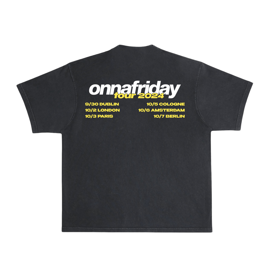 Onnafriday Yellow Tour Tee - Europe – ONNAFRIDAY™️